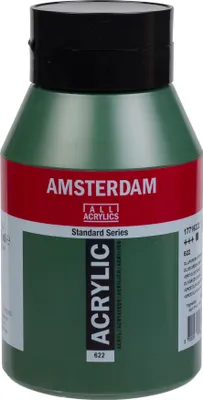 Immagine prodotto di Bottiglia di vernice acrilica Amsterdam Serie Standard 1000 ml Verde oliva scuro 622