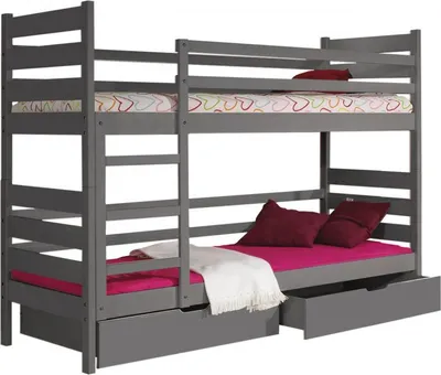 Obrázek produktu pro Dvoupatrová postel 80x190 MARIONE - antracit