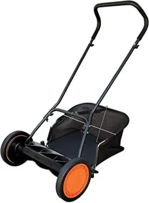 Zdjęcie produktu dla Ręcznie wykonana kosiarka – 79,22 x 61,01 x 106,5 cm – czarna