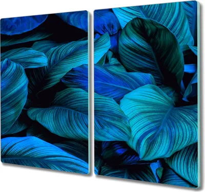 Produktbild von Coloray Küchenbrett Kochplattenabdeckung Hackbrett Schneidebrett Herdabdeckplatte 2x30x52 cm - Blume Pflanze