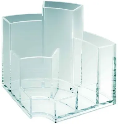 Produktbild von Schreibtischbutler 6 Fächer Acryl glasklar Packung mit 50 Stück