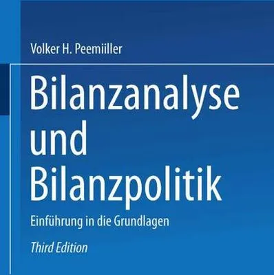 Obrázek produktu pro Bilanzanalyse und Bilanzpolitik