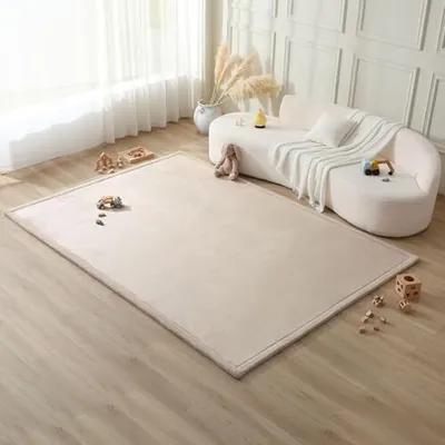 Immagine prodotto di Tappeto da gioco Cloud-soft baby 280x200x2,5 cm, beige - Tappeto per cameretta con memory foam di alta qualità - Tappeto per gattonare baby con fondo antiscivolo