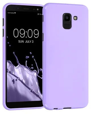 Produktbild von kwmobile Handyhülle für Samsung Galaxy J6 Hülle - TPU Case - Kabelloses Laden - Schutzhülle Cover in Lavendel