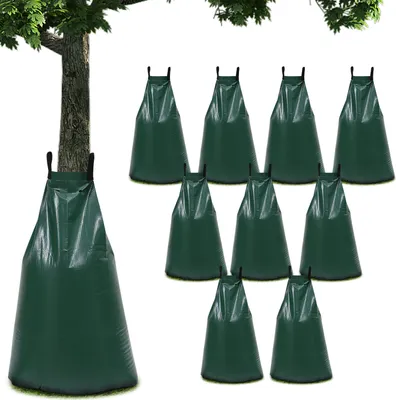 Produktbild von 5 Stück Baum Bewässerungsbeutel 75 Liter Bewässerungssack aus UV-beständigem PVC Grün