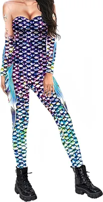 Productafbeelding van Dames Skelet Bodysuit - Carnaval Jumpsuit Kostuum Bodysuit - Feestkleding - Digitale Skeletprint - Lange Mouwen - Multicolor