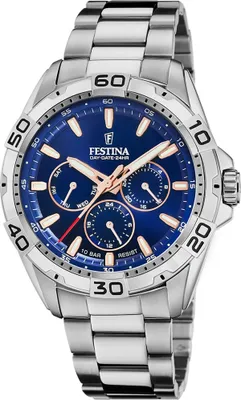 Produktbild von FESTINA Herrenuhr Edelstahl Armband Blau F20623/2