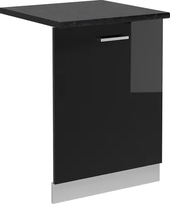 Image de Façade de lave-vaisselle Vicco R-Line Noir Haute brillance 60cm , PT Anthracite, Model 54958