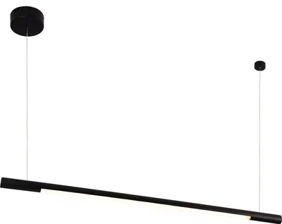 Immagine prodotto di Lampada a sospensione LED ORGANIC nera 16W, bianco caldo 1360 lm, metallo, dimensioni: 140x100x2 cm, IP20, Maxlight