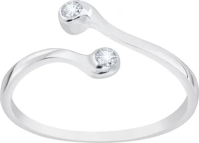 Produktbild von Offener Ring Silber 925 mit Zirkonia 55 (17.5 mm Ø)