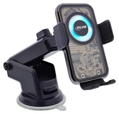 Produktbild von InLine 23156Q, Handy/Smartphone, Passive Halterung, Auto, Schwarz, Mehrfarbig
