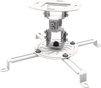 Produktbild von Wentronic BeamerFlex L, Weiß - universeller Deckenhalter für Projektoren, mit Kardangelenk