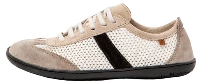 Image de El Naturalista Chaussures pour Femme/Homme N5293 MULTI MATERIAL WHITE-BLACK/ EL VIAJERO Couleur Blanc