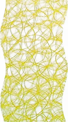 Produktbild von Sizoweb Tischband Wellenschnitt gelb ca. 25 cm Rolle 25 Meter 64W 010-R