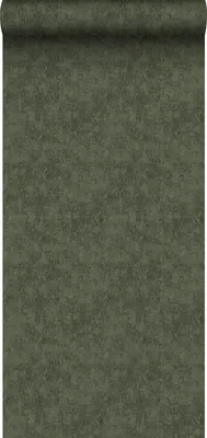 Zdjęcie produktu dla Sanders & Sanders Tapeta lniana tekstura ciemnej zieleni 280 x 275 cm