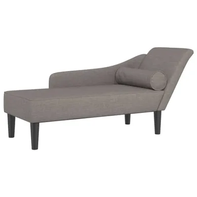 Obrázok produktu pre vidaXL Ležadlo s vankúšom Taupe látka