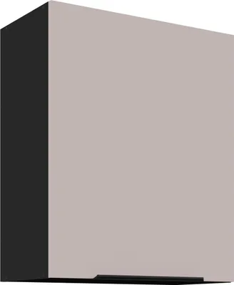Produktbild von Küchen Hängeschrank 60 cm Küche ARONA Kaschmir beige matt + Schwarz matt Küchenzeile Küchenblock Küche Einbauküche
