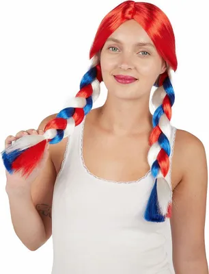 Obrázok produktu pre pletená parochňa v modrej, bielej a červenej farbe -