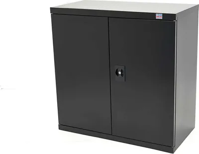 Produktbild von HBM Werkzeugschrank 90 x 45 x 90 cm mit 3 schwarzen Einlegeböden
