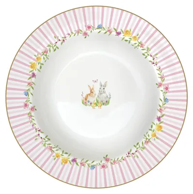 Obrázok produktu pre Porcelánový tanier na polievku Happy Easter