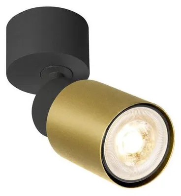 Immagine prodotto di SLV PURI 2.0 Tube, plafoniera da parete e soffitto, 1x max. 6W GU10, nero / oro 1008285