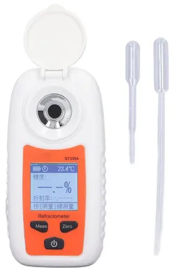 Digitales Refraktometer 0-35% BRIX mit Temperaturkompensation und LCD
