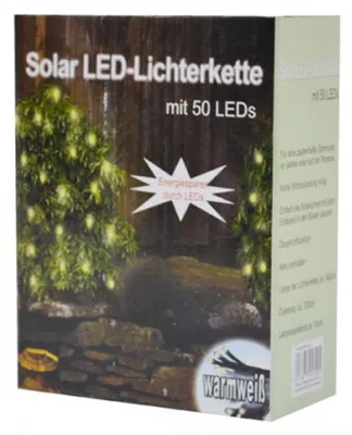 Image de Guirlande lumineuse solaire à LED 50 LED