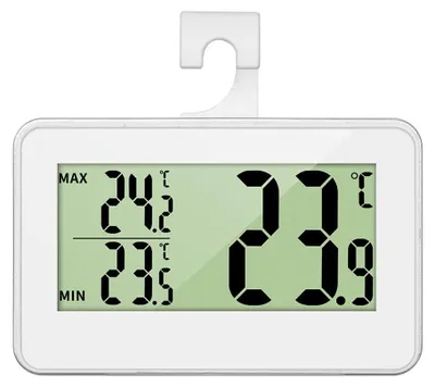 Digitales Kühlschrankthermometer Min-Max, weiß