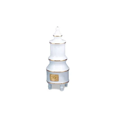 Produktbild von Porzellanofen weiß 1:12 Miniatur für Puppenhaus