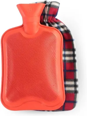 Productafbeelding van Warmwaterkruik met zachte hoes - 2L verwarmingszak voor pijnverlichting
