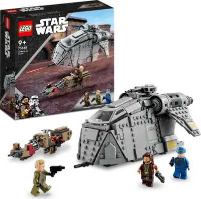 Produktbild von LEGO 75338 Star Wars Überfall auf Ferrix, mit Mobilem Tac-Pod, Speeder Bike und 3 Minifiguren, baubares Andor-Fahrzeug-Spielset