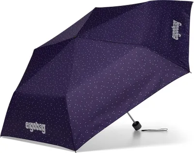 Immagine prodotto di ergobag ombrello tascabile ombrello Reflex Glow-Edition Umbrella SternguckBär viola scuro