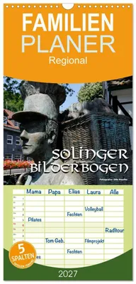 Produktbild von Familienplaner 2027 - Solinger Bilderbogen 2027 mit 5 Spalten (Wandkalender, 21 x 45 cm) CALVENDO