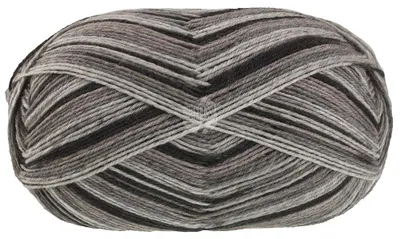 Produktbild von Lana Grossa MEILENWEIT 100 g Denim Mix zeitlose 4-fach Herren-Sockenwolle 420 m Farbe 4661 - Hell-/Mittel-/Dunkelgrau/Taupe/Schwarz