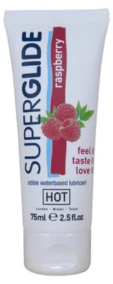 Immagine prodotto di Hot - Superglide Lubrificante Commestibili A Base D'acqua Lampone 75 Ml