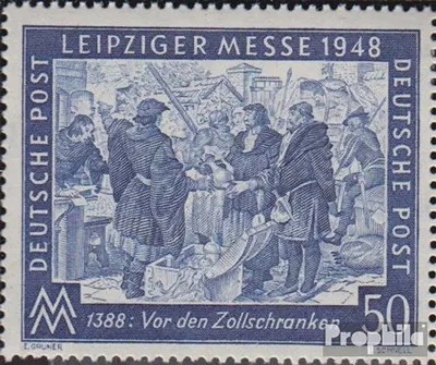 Produktbild von Briefmarken Alliierte Bes.-Gem.Ausg. 1948 Mi 967III, Stechername retuschiert (Feld 19) postfrisch Leipziger Messe