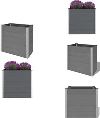 Obrázok produktu pre vidaXL Vyvýšený záhradný záhon WPC 100 x 50 x 91 cm Sivá - Kvetináče a sadenice