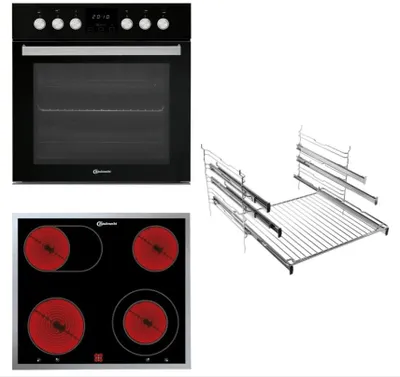 Produktbild von Bauk Herdset HEKO H500 (schwarz/silber)