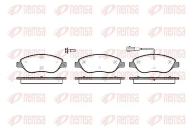 Produktbild von REMSA Bremsbeläge Satz Vorne Bremsklötze für FIAT BRAVO II (198) 0860.01