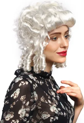 Produktbild von WIG ME UP Perücke Barock Südstaaten Weiß Locken 91022-ZA68-ZA62