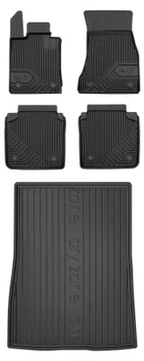 Produktbild von Gummimatten + Kofferraumwanne für BMW Seria 7 G12 2015-2022 (Limousine) – Schwarz, passgenau – Wielganizator