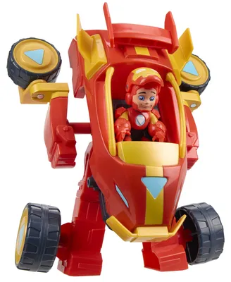 Zdjęcie produktu dla Marvel Iron Man Mechaniczny kombinezon i pojazd Iron Mana 2 w 1 z serialu "Iron Man and his Awesome Friends" Marvela, 3 lat(a)