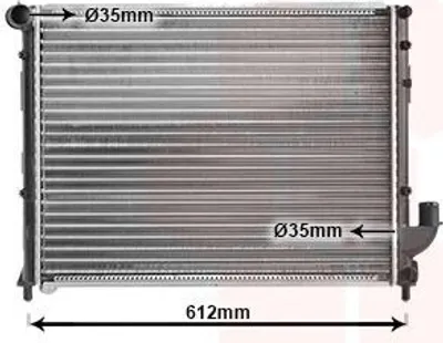 Immagine prodotto di VAN WEZEL 73002059 Radiatore acqua Radiatore motore per ALFA ROMEO 166 (936) per LANCIA KAPPA (838A)