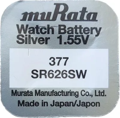 Obrázok produktu pre Sony Murata 377 Strieborné Oxidové Quartzové Batérie 1 55V