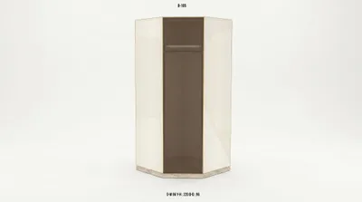 Immagine prodotto di Armadio moderno beige con ante in vetro, elegante, per la camera da letto