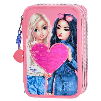 Produktbild von Depesche TOPModel 3 Fach Federtasche mit Wendepailletten