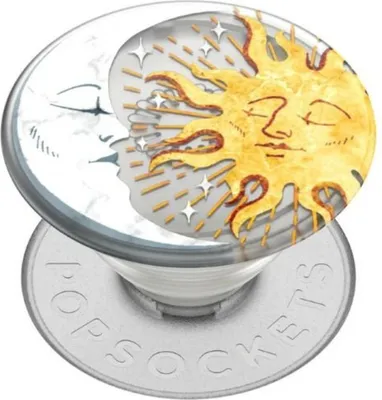Produktbild von PopSockets Sun and Moon, Griffigkeit, Gold, Silber, Transparent, Metall, Universal, 1 Stück(e), 38,8 mm