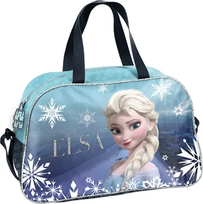 Zdjęcie produktu dla Torba sportowa torba treningowa torba na basen lekka i wygodna chłopcy dziewczynki motyw FROZEN THE ICE QUEEN Paso