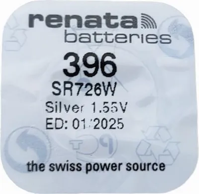 Zdjęcie produktu dla Renata 396 SR726W Bateria do Zegarków 1 55V Renata