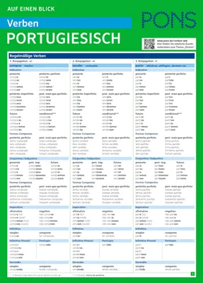 Produktbild von PONS Verben auf einen Blick Portugiesisch